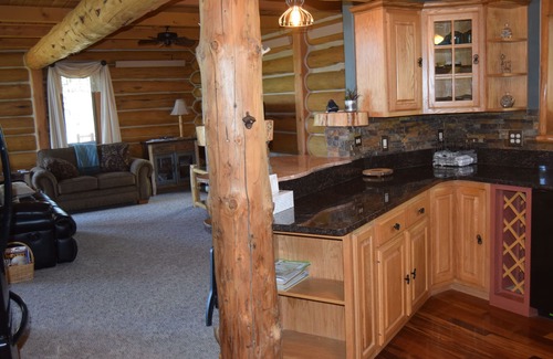 Custer Cabin | Peaceful, private log home with exceptional views and amenities