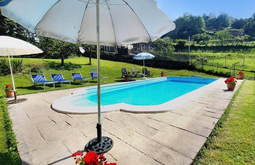 Colognola Villa | Peaceful restored village house with garden & private pool, close to facilities