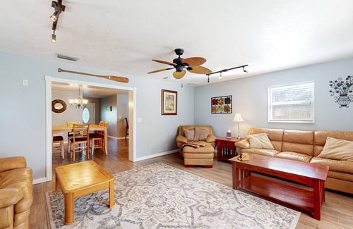 River Side Village House | Peaceful & sun-soaked home with yard & screened patio - dog-friendly - near golf