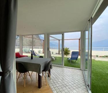 Valbrona Apartment | Penthouse with Big Terrace in Residence with Pool
