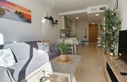 Vera Beach Apartment | Penthouse with private pool on the roof, sea views, 65m from the beach, WiFi