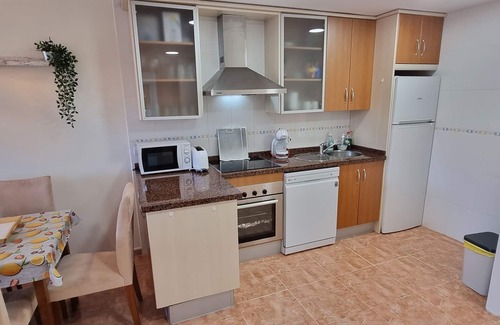 Vera Beach Apartment | Penthouse with private pool on the roof, sea views, 50m from the beach, WiFi