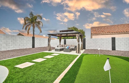 Peoria House | Peoria Oasis with Saltwater Pool and Putting Green!