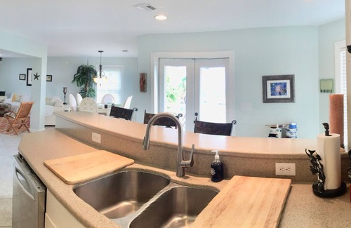 Perdido Key Coves One House | Perdido Key Waterfront Home with dock on canal and Gulf right across the street