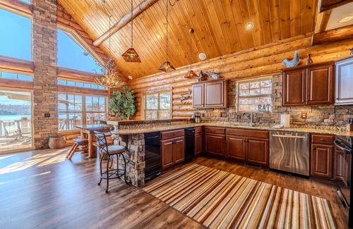 Climax Springs House | Perfect for the family: quiet cove, private beach, hot tub, boat slips and more!
