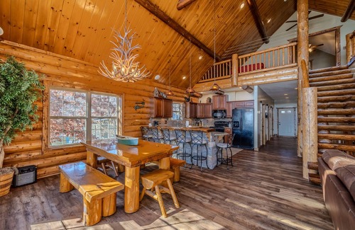 Climax Springs House | Perfect for the family: quiet cove, private beach, hot tub, boat slips and more!