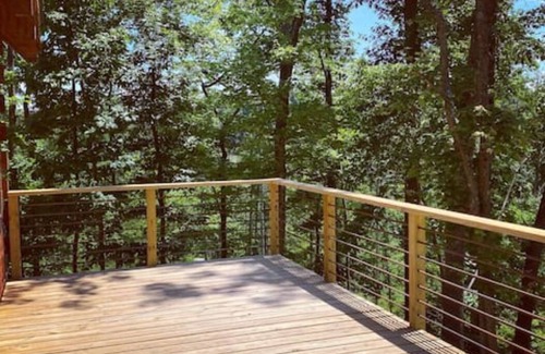 Logan Cabin | Persimmon - Hand hewn private log cabin with views
