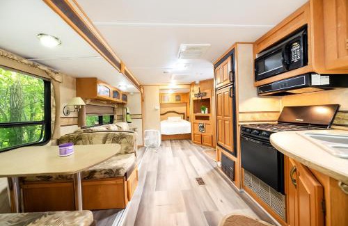 Miller Beach House | Pet-Friendly 2BR Camper with Fire Pit Grill