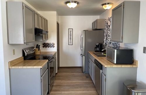Sheridan House | Pet Friendly 3 bedroom home near hospital, walking paths, Large fenced Backyard