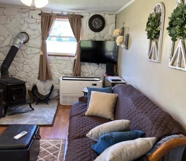 Barnardsville House | Pet friendly rustic cabin with views 26 min to downtown Asheville