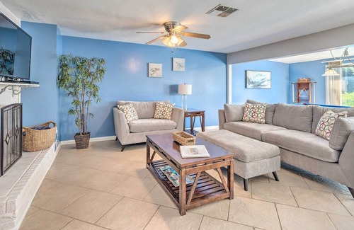 Driftwood Isles House | Pet-Friendly Waterfront Paradise w/ Dock on Gulf!