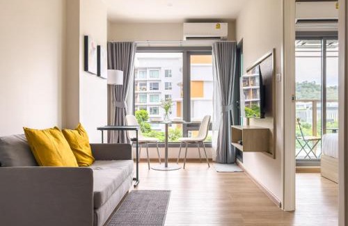 Phuket Apartment | PHYLL Condo Private Beach Vibes at Central Phuket 1 BR Unique Garden View