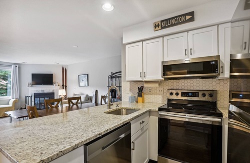Killington Condo | Pico E202 Ski on/off at Pico Mountain renovated and views of the slopes. (please note this unit has NO AIR CONDITIONING)