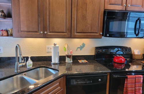 Tucson Condo | Picture Window Perfect-1 bedrm/den Stunning Mountain View- Many upgrades!