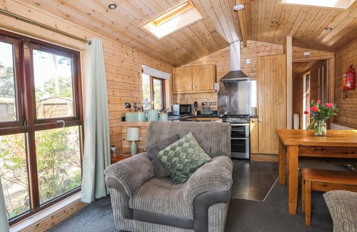 New Forest District Cottage | PINECONE CABIN, pet friendly, with pool in Godshill, Hampshire
