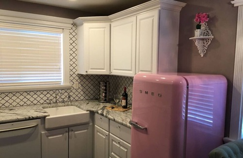 Whitefish Condo | Pink Fridge! Condo in Downtown Whitefish