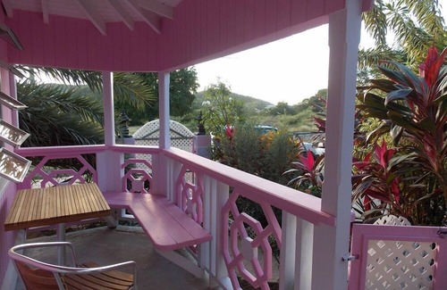 St. John's Cottage | PINKSHACK STUDIO COTTAGE IN JUNGLE THEMED PATIO GARDEN