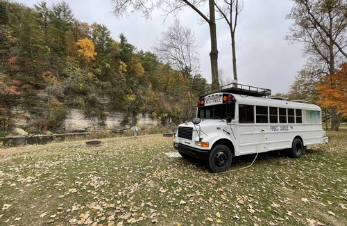 Decorah House | Piper’s Bluffton Skoolie - Glamping in the most picturesque part of Iowa.