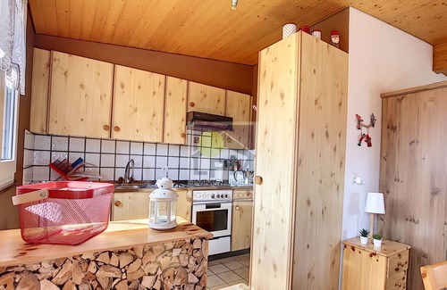 Leysin Ski Chalet | Plein Ciel A10 Spacious 38m2 studio apartment for up to 4 people (2 adults and 2 children), close to