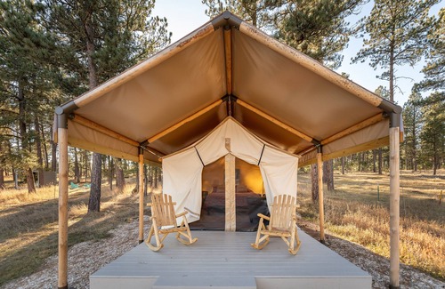 Custer House | Plush canvas tent in the forest