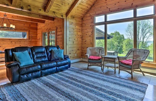 Lake Ariel Cabin | Pocono Lodge w/ Hot Tub + Fire Pit + Game Room