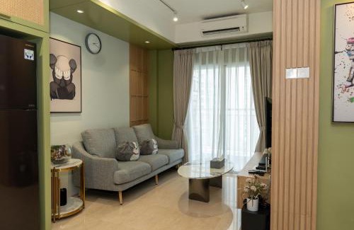 Kesawan Apartment | Podomoro City Deli Medan Tower Empire - Japandi Style - 2BR Family Suite 3 beds - 87m