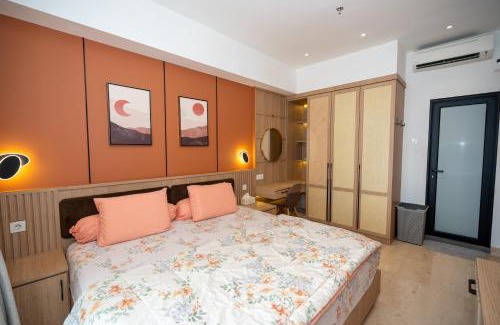 Kesawan Apartment | Podomoro City Deli Medan Tower Empire - Japandi Style - 2BR Family Suite 3 beds - 87m