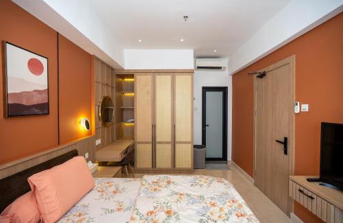Kesawan Apartment | Podomoro City Deli Medan Tower Empire - Japandi Style - 2BR Family Suite 3 beds - 87m