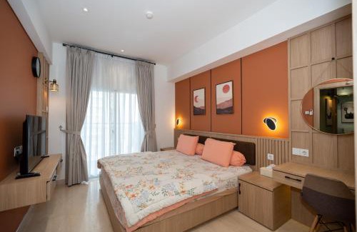 Kesawan Apartment | Podomoro City Deli Medan Tower Empire - Japandi Style - 2BR Family Suite 3 beds - 87m