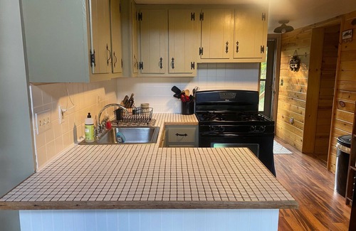 Outing Cabin | Pontoon Onsite for Rent - Lakefront cabin on 1700 acre lake by ATV trails