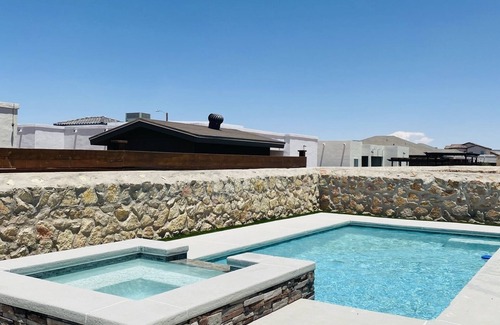 Biggs Field House | POOL and SPA! Modern New Home! Great Location! 4 bedroom