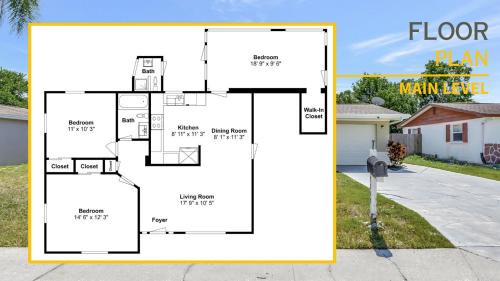 Regency Park House | Pool! BBQ ! Sleeps 8PPL TV's King Bed