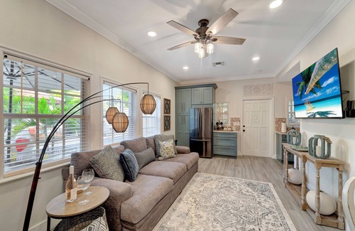 North Trail House | Pool Courtyard, patio w/fire pit, 2 mls downtown