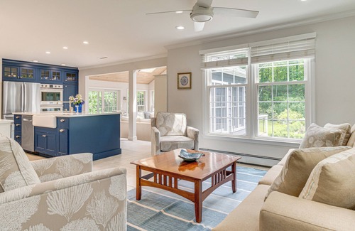 Stevenson House | Pool, Gardens & Hot Tub: Luxe Sandy Hook Home!
