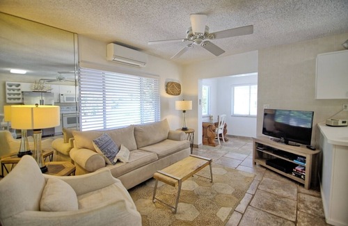 St. Pete Beach Condo | Pool view. Upstairs unit & workspace