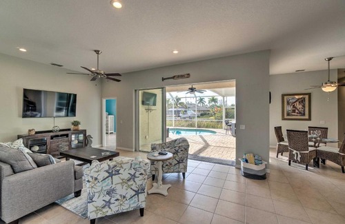 South Gulf Cove House | Port Charlotte Canalfront Home with Pool and Dry Bar!