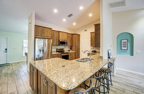 South Gulf Cove House | Port Charlotte Oasis w/Boat Dock: Relax Poolside!