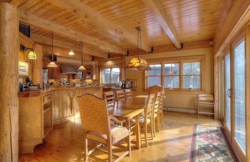 Oquossoc House | Potters Place Retreat/Event Venue - Log home, large spacious barn, and bunkhouse on Rangeley Lake