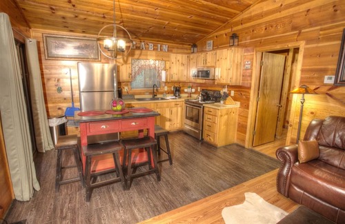 Sautee Nacoochee Cabin | PREMIER CABIN! Serenity A one level getaway with everything you need on a small creek.