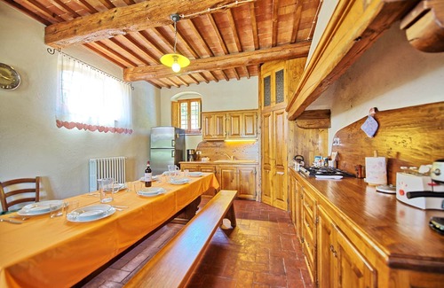 Sant'Andrea in Percussina Villa | Private Villa with hot tub, A/C, WIFI, private pool, TV, panoramic view, parking, close to Florence