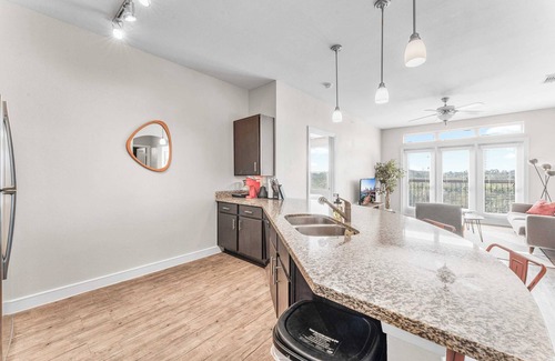 Windsor Park Apartment | Prime SoCo 2BR King Suite w/GymPickleballLaundry
