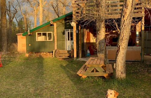Pincher Creek Cabin | Private 500 acre ranch riverside cabin and fishing Oldman River. Family and pets