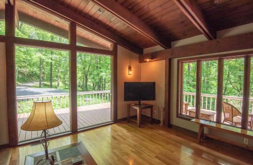 Grassy Creek House | Private and Modern Blue Ridge Mountain Chalet- Sleeps 6 Dogs Welcome