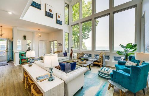 Pentwater House | Private Beachfront Lake Michigan Rental with Kayaks
