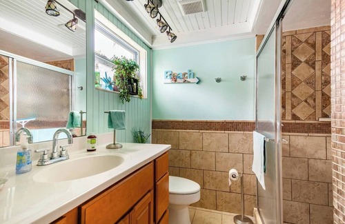 New Port Richey Bed & Breakfast | Private bedroom and private bath at separate end of home with water views.