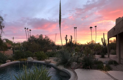 North Scottsdale House | Private Contemporary Adobe N. Scottsdale Golf Central, Resort Style Pool&Misters