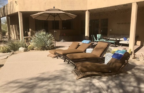 North Scottsdale House | Private Contemporary Adobe N. Scottsdale Golf Central, Resort Style Pool&Misters