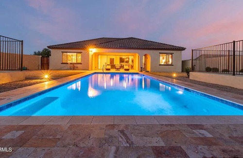 Waddell House | Private Desert Paradise with pool and mountain views!