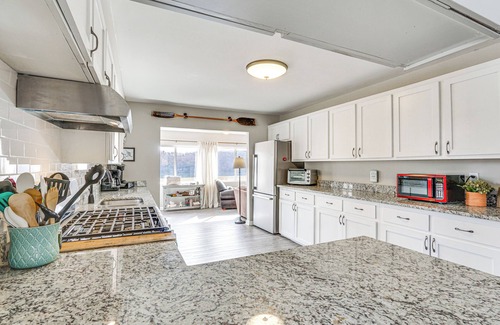 Stover Cabin | Private Dock & Decks: Lakefront Retreat in Stover!