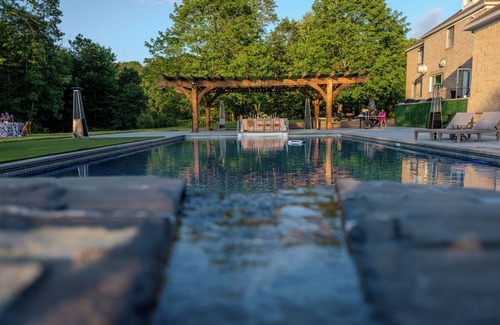 West Milford House | Private estate with lake view: pergola/pool, pickleball, sauna, cold plunge